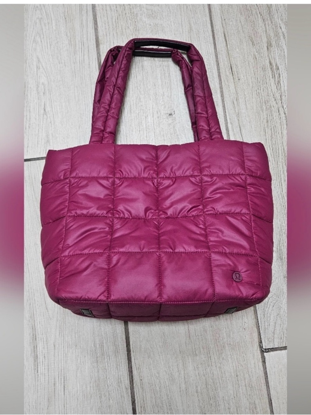 Lululemon Quilted Grid Tote Deep Luxe 12L - EUC